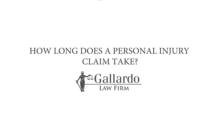 How long does a personal injury claim take?