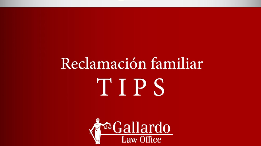 Reclamación Familiar Tips de Asesoría Legal Video thumbnail