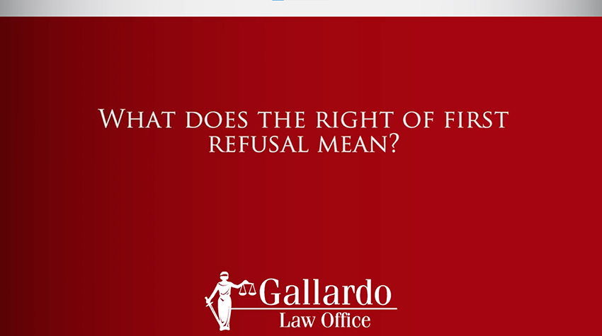 Right of first refusal in Child custody Law
