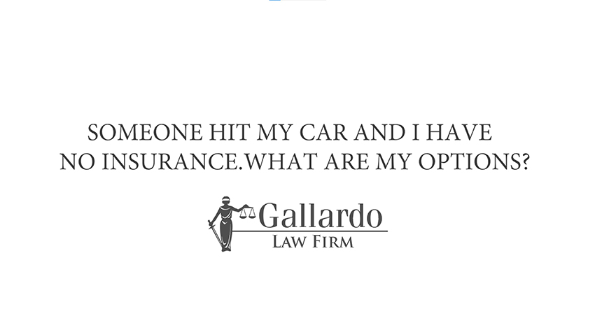 My options if my car is hit and don't have insurance