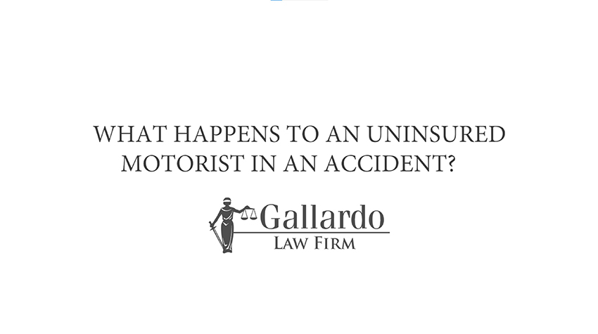 What happens to an uninsured motorist in an accident?