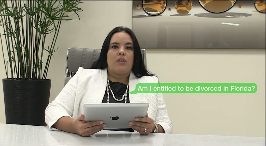 Am I entitled to file for divorce in Florida?