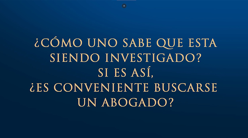 ¿Cómo saber que estás siendo investigado por un delito?