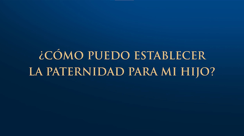 ¿Cómo Puedo Establecer La Paternidad Para Mi Hijo?